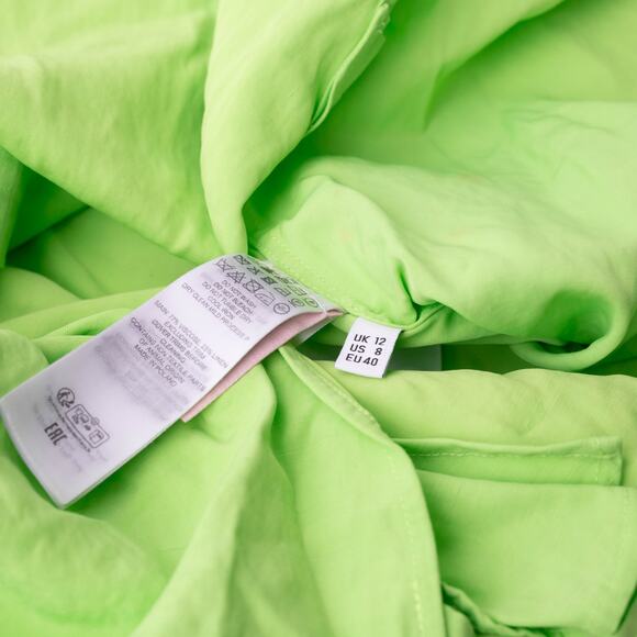 JW Anderson Draped Twisted Shirt in Green - Picture 8 of 13